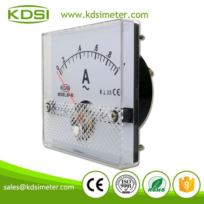 Easy Installation BP-80 AC1A Analog Panel AC Amp Meter