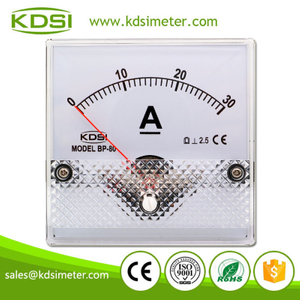 Easy Operation BP-80 DC30A Direct Analog Panel DC Ammeter 