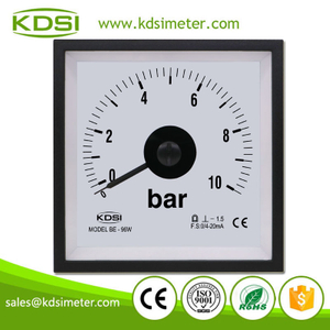 Factory Direct Sales BE-96W DC4-20mA 10bar Wide Angle Analog DC Amp Panel Mount Pressure Gauge