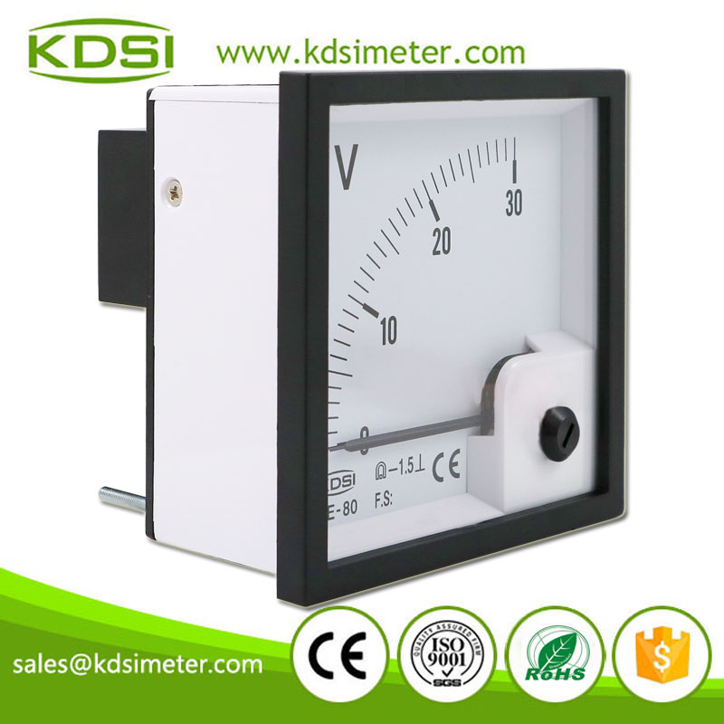 KDSI Electronic Apparatus BE-80 DC30V Direct Panel Analog DC Voltage Meter