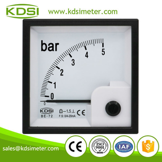 High quality professional BE-72 DC4-20mA 5bar analog panel pressure meter