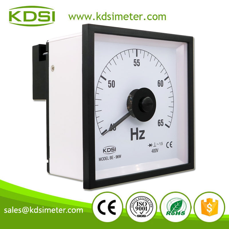 Easy Operation BE-96W 45-65Hz 400V Wide Angle Analog Voltage Frequency Hz Meter