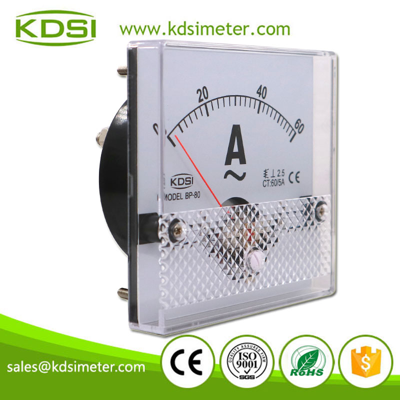 Easy Operation BP-80 AC60/5A Analog Panel AC Ampere Meter