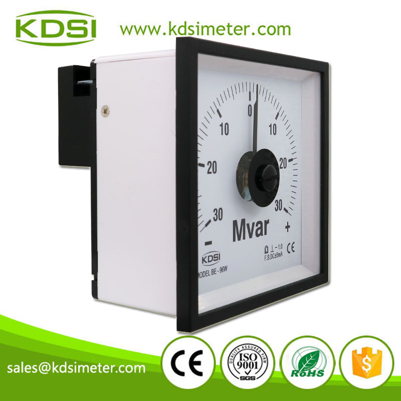 Safe To Operate BE-96W DC+-5mA +-30Mvar Wide Angle Analog DC Current Reactive Power Meter
