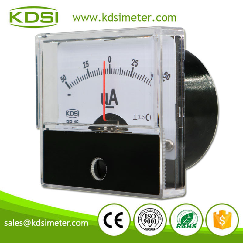KDSI Electronic Apparatus BP-45 DC+-50uA Analog Microampere Panel Meter
