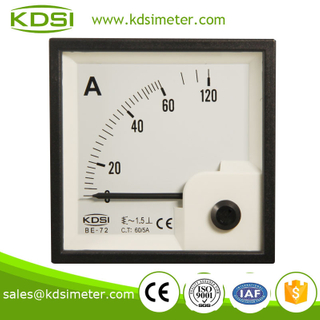 Factory direct sales BE-72 72*72 AC60/5A panel mount ammeter
