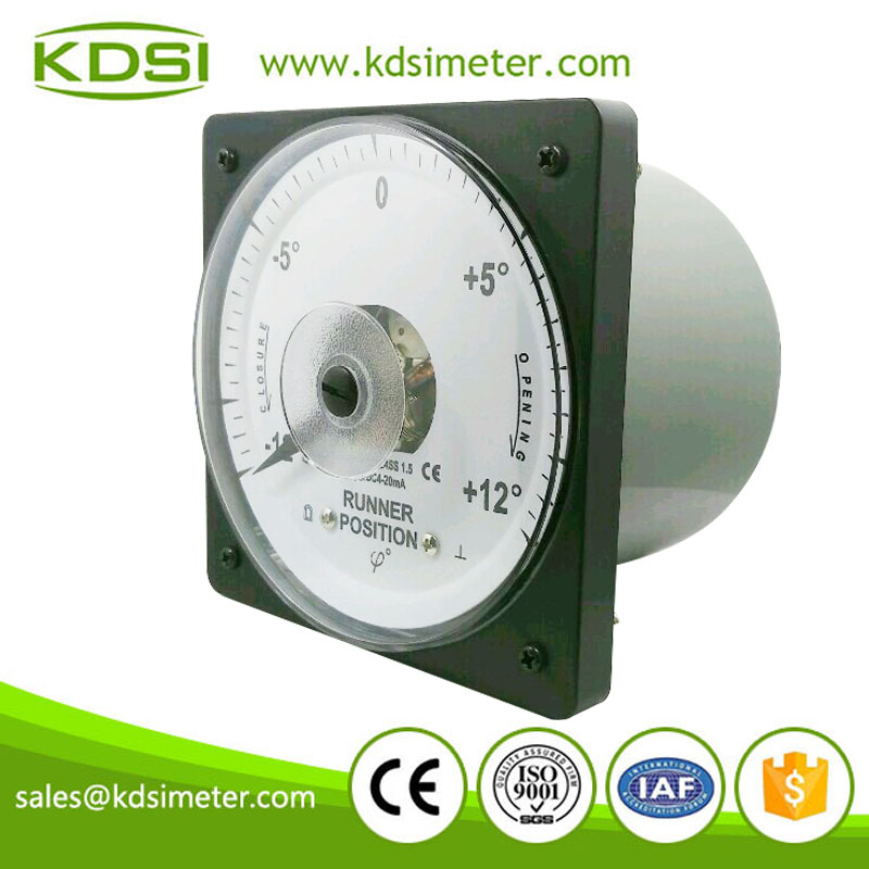 High quality professional LS-110 110*110 DC4-20mA +-12 degree runner position meter
