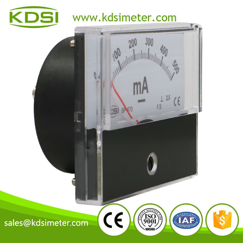 High quality professional BP-670 DC500mA panel analog dc milliammeter