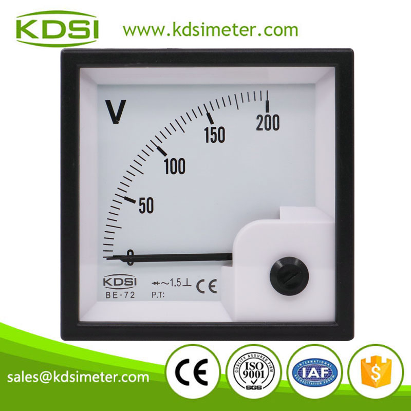Hot Selling Good Quality BE-72 AC200V rectifier panel analog ac ammeter ac voltmeter