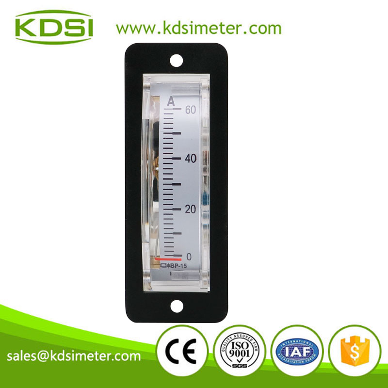 Safe to operate BP-15 AC60/5A Vertical installation analog ac thin edgewise panel meter