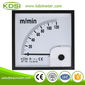 CE Certificate BE-96 DC15V 120 m/min analog voltage panel rpm meter
