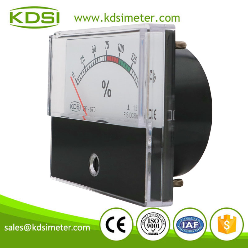 High quality professional BP-670 DC30mA 150% analog dc amp panel load meter