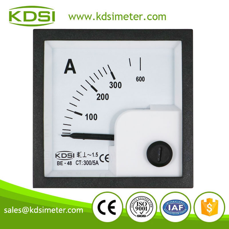 Hot Selling Good Quality BE-48 AC300/5A ac mini analog panel ampere meter