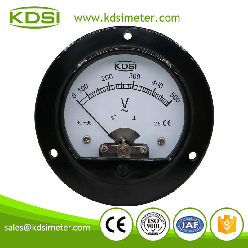 New Hot Sale Smart BO-65 AC500V analog round panel volt meter