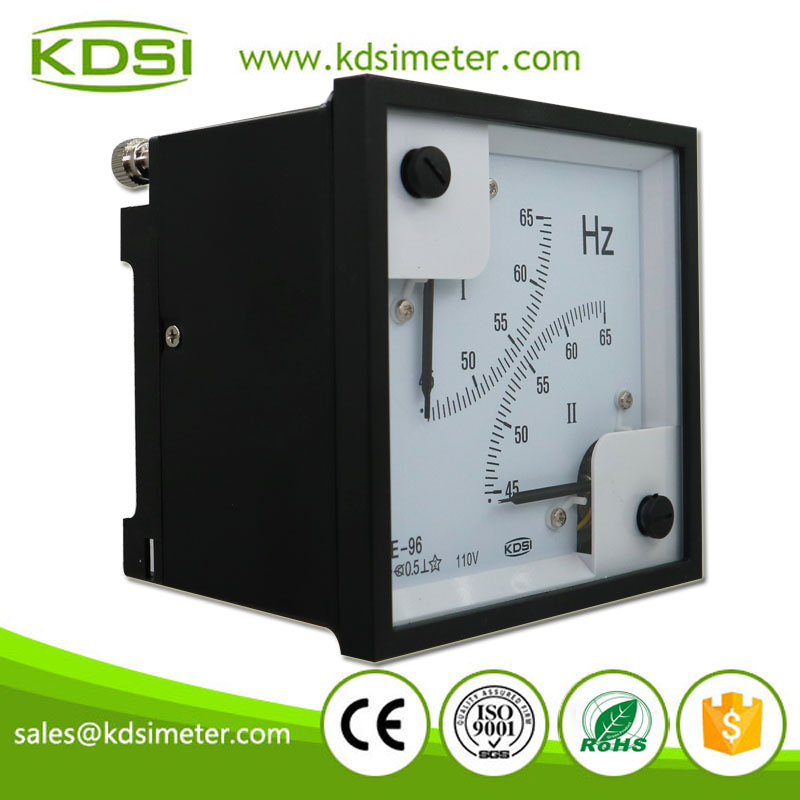 Easy Installation BE-96 45-65Hz 110V Double Analog Electrical Frequency Meter