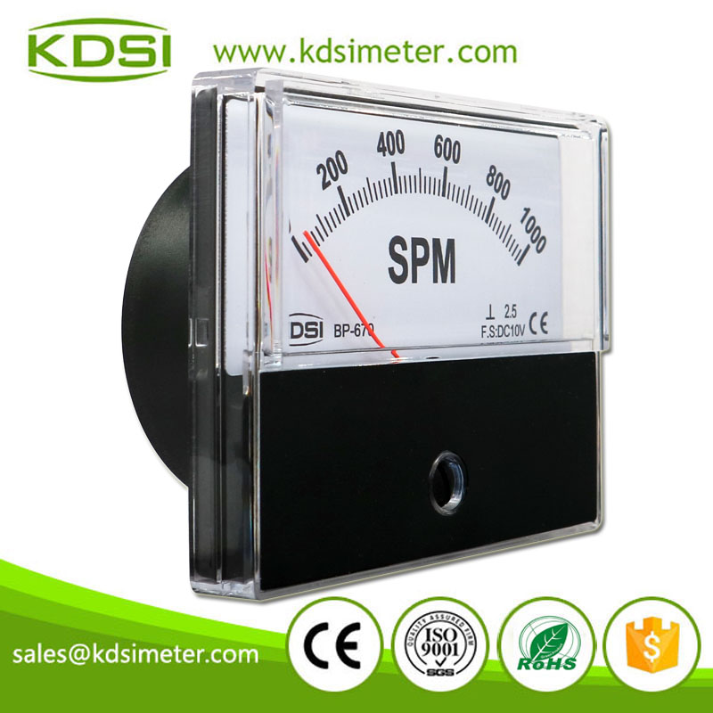 Original Manufacturer High Quality BP-670 DC10V 1000SPM Analog Volt Panel Strokes Per Minute Meter