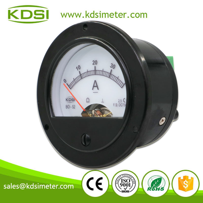 Industrial Universal BO-52 DC75mV 40A Analog Backlighting DC Volt Panel Ampere Indicator