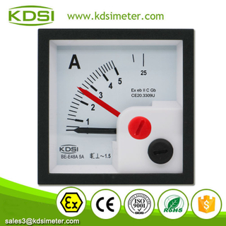 KDSI Electronic Apparatus BE-E48A AC5A 5times With Red Pointer Analog Panel AC Explosion-proof Ammeter