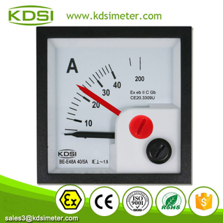 Easy Installation BE-E48A AC40/5A 5times With Red Pointer Panel Explosion Proof Analog AC Ammeter