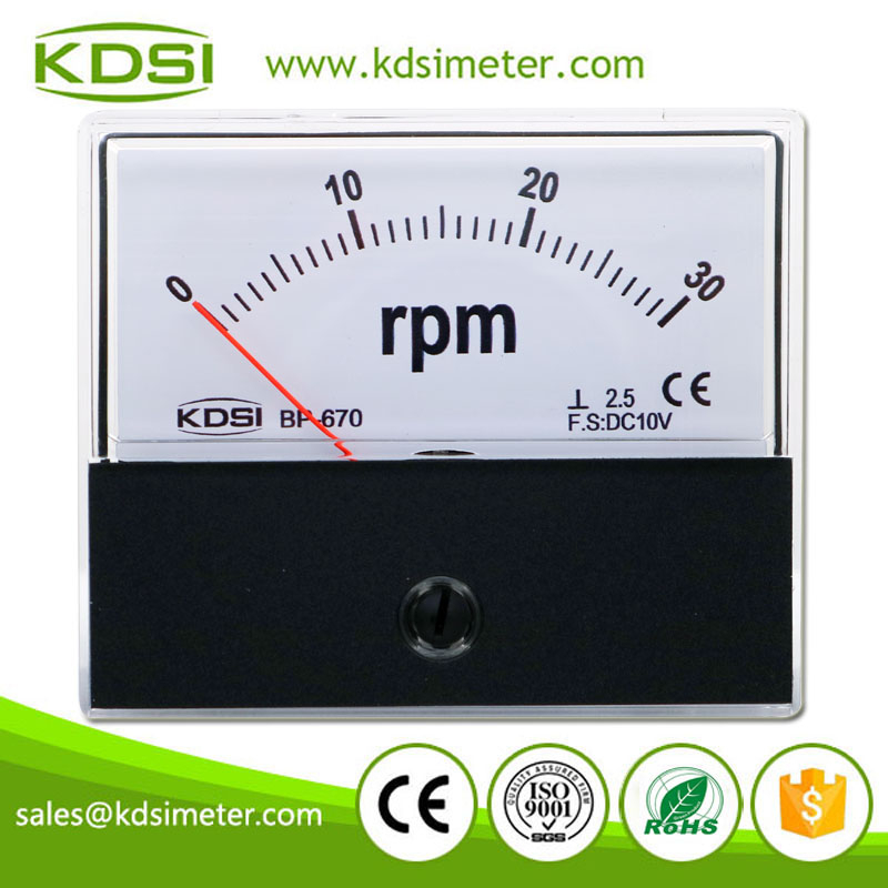 New Design BP-670 DC10V 30RPM Analog DC Voltage RPM Panel Meter