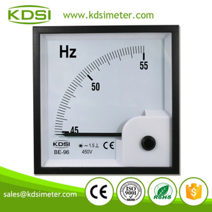 KDSI Electronic Apparatus BE-96 45-55Hz 450V Panel Analog Voltage Frequency Meter