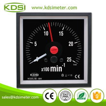 Square Type BE-96W DC1mA 25x100min-1 Wide Angle Backlighting Double Pointer Panel Analog DC Amp Tachometer