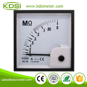 High Quality BE-96 DC1mA MOHM DC Analog Amp Insulation Panel Meter