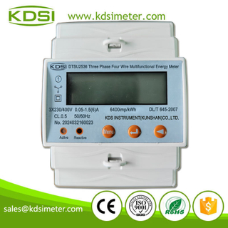 High quality DTSU2536 Three Phase Four Wire 4 Pole RS485 MODBUS DIN Rail kWhl Energy Meter