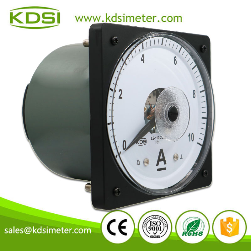 KDSI Electronic Apparatus LS-110 DC10A Wide Angle DC Analog Panel Mount Ammeter