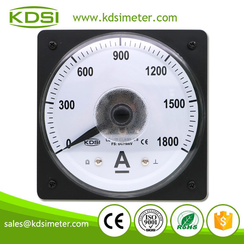 CE Certificate LS-110 DC75mV 1800A Wide Angle DC Analog Panel Volt Ampere Meter