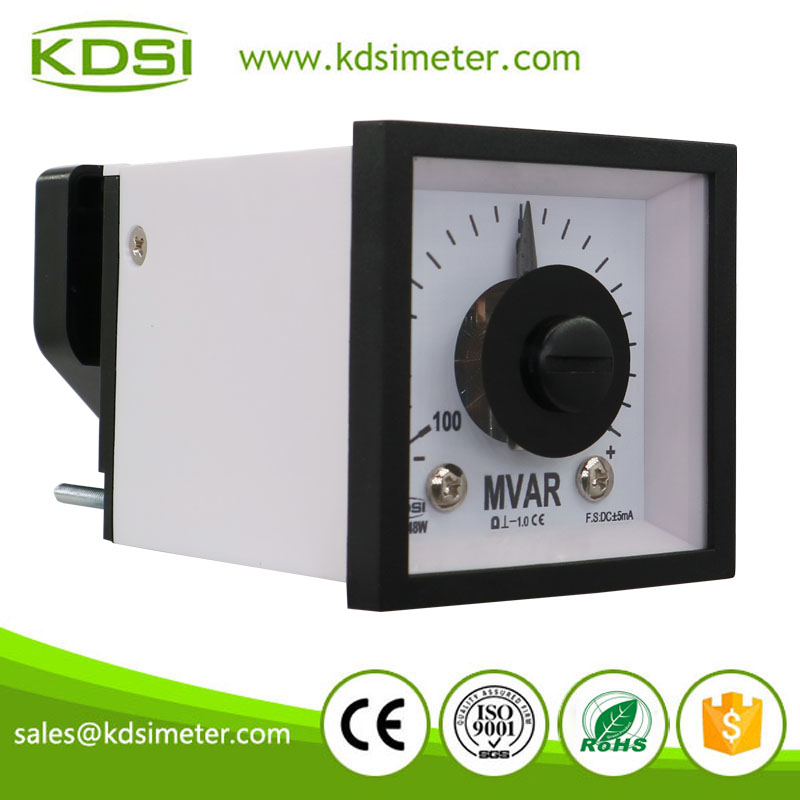Hot Sales BE-48W DC+-5mA +-100MVar Wide Angle Analog DC Amp MVar Panel Meter