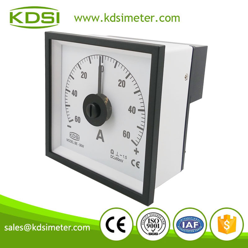 Factory direct sales BE-96W DC+-60mV +-60A analog zero center meter