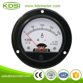 China Supplier BO-65 DC50mV 200A dc analog panel round ammeter