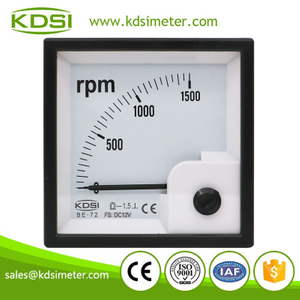 CE certificate BE-72 RPM meter DC12V 1500RPM analog voltage panel marine tachometer