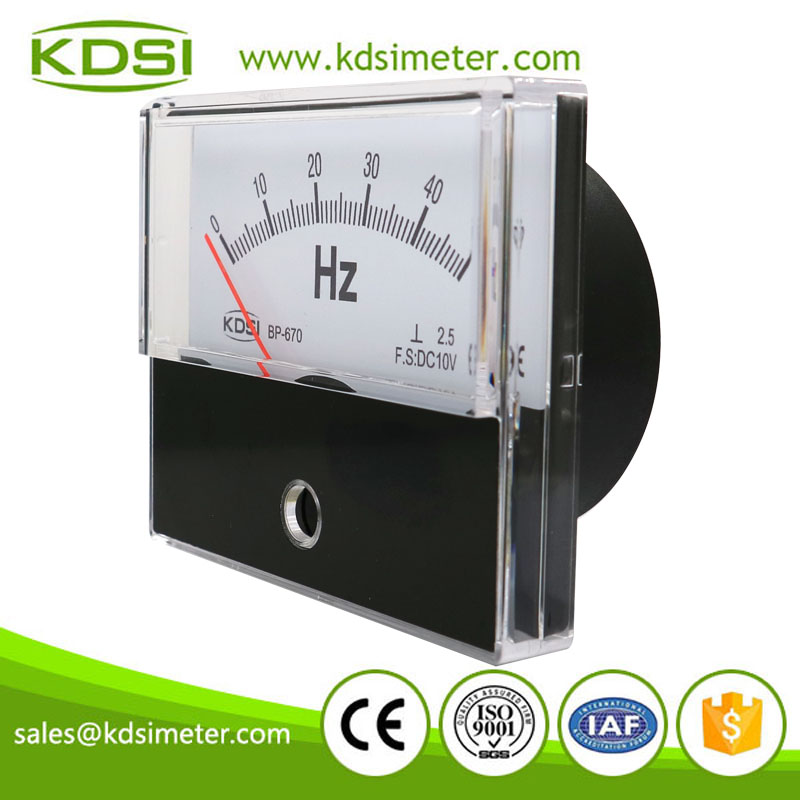 Easy operation BP-670 DC10V 50Hz analog voltage Hz panel meter