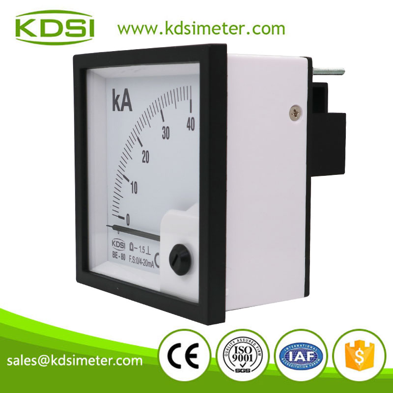 20 years Professional Manufacturer BE-80 DC4-20mA 40kA analog dc amp panel meters