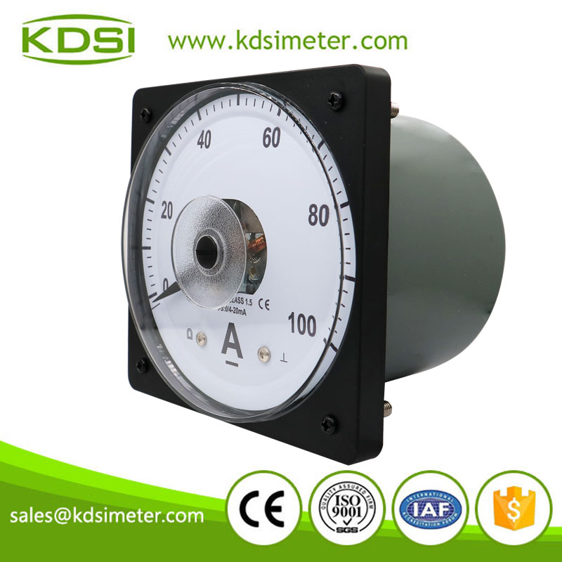 CE Certificate LS-110 DC4-20mA 100A Wide Angle DC Amp Analog Panel Meter