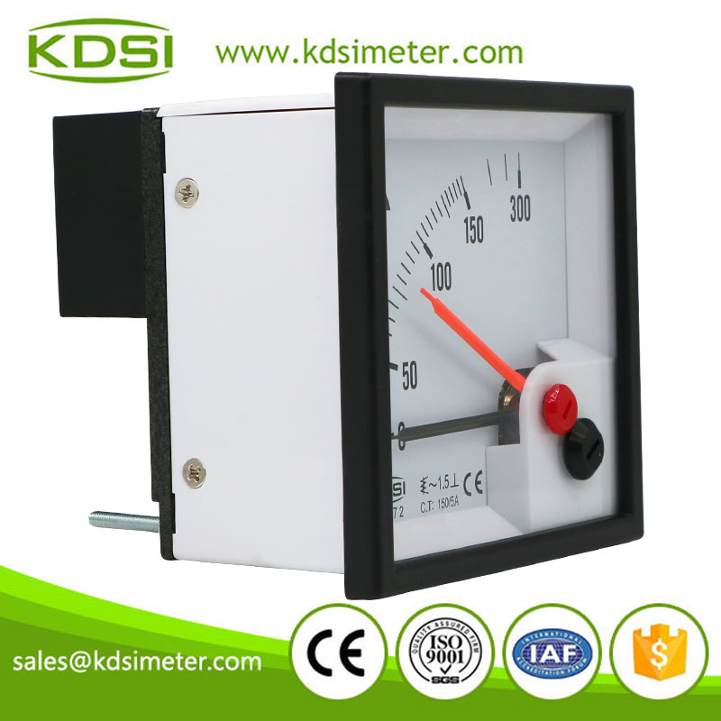 CE Approved BE-72 AC150/5A with red pointer ac panel analog ammeter