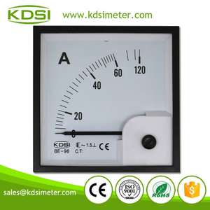 Square Type BE-96 AC60A Direct AC Panel Analog Ampere Meter