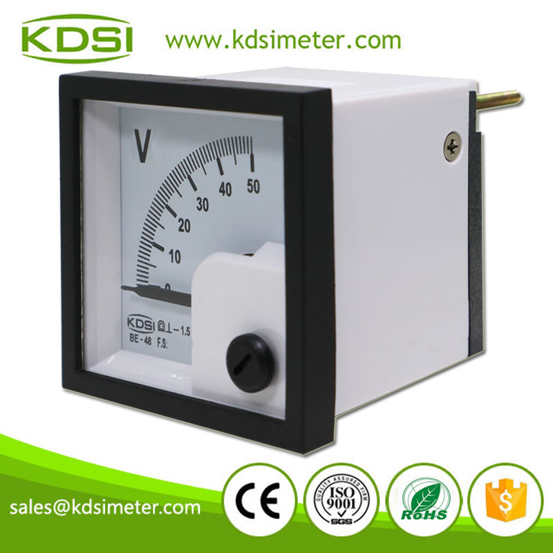 China Supplier BE-48 DC50V DC Analog Panel Voltage Meter