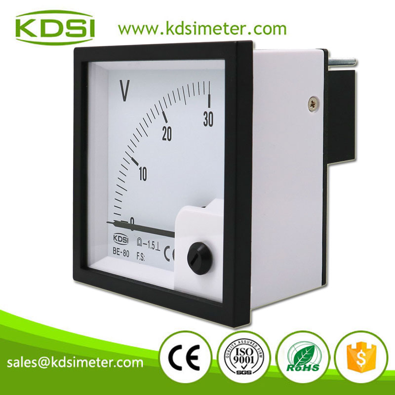 KDSI Electronic Apparatus BE-80 DC30V Direct Panel Analog DC Voltage Meter