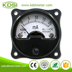 Small & High Sensitivity BO-40 DC4-20mA 20mA Analog DC Panel Mini Round Ammeter