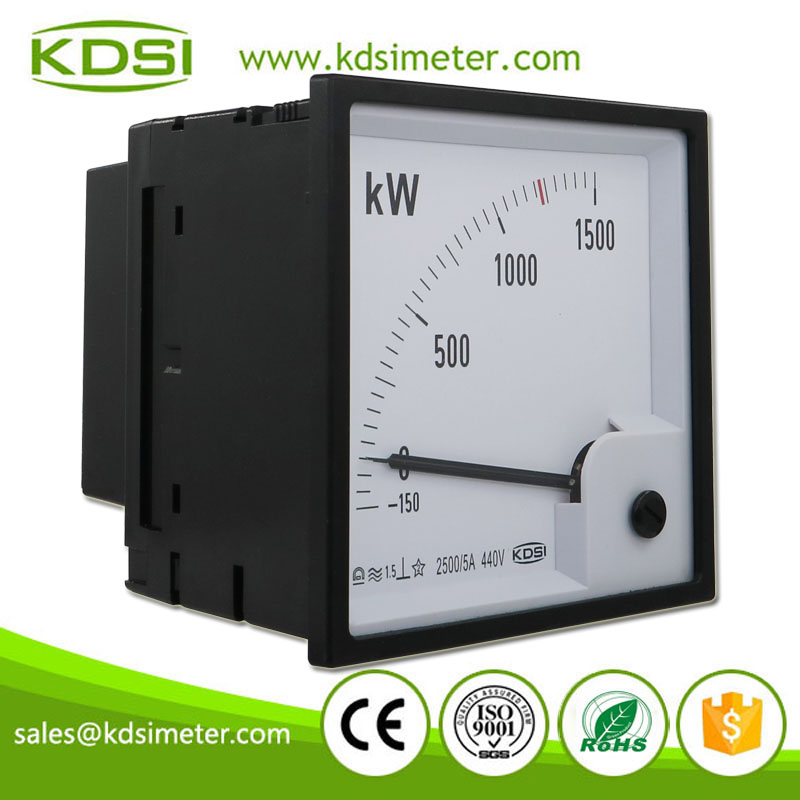 Square Type WF96-X 3P4W -150-1500kW 2500/5A 440V Analog Panel Power Meter For Marine