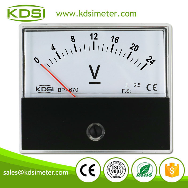 Stable Performance BP-670 DC24V Direct Analog Panel DC Voltmeter