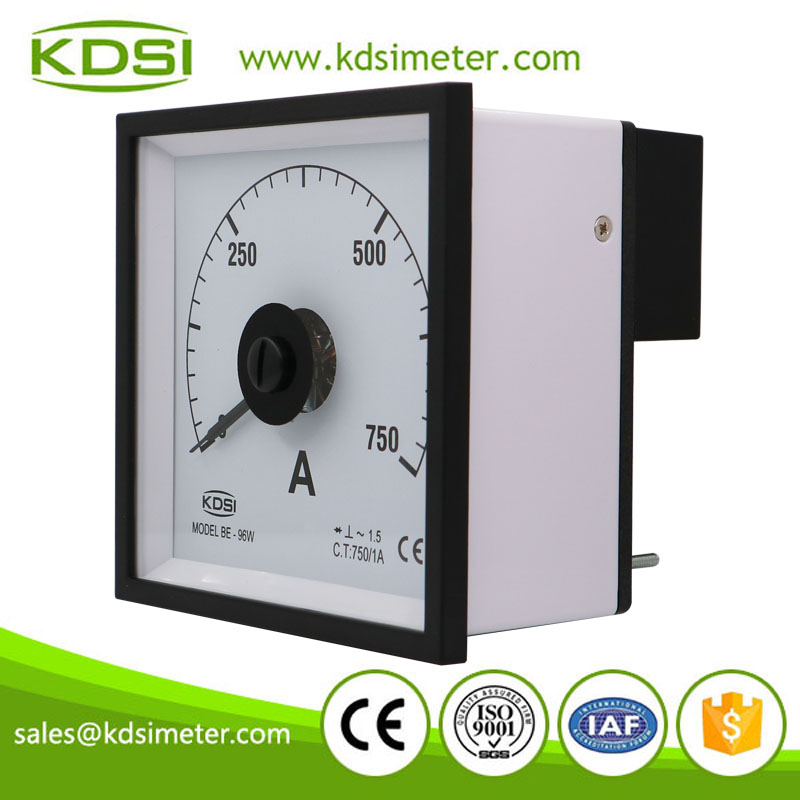 High quality professional LS-110 AC750/1A wide angle ac amp panel marine meter