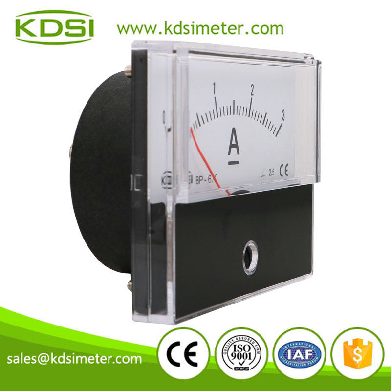 High quality professional BP-670 DC3A direct dc analog panel ampere meter
