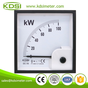 CE Approved BE-96 3P3W 100kW 380V 200/5A analog ac panel mounting power meters