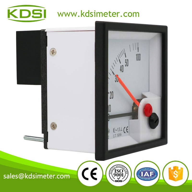 Portable precise BE72 AC50/5A with red pointer ac analog ammeter with