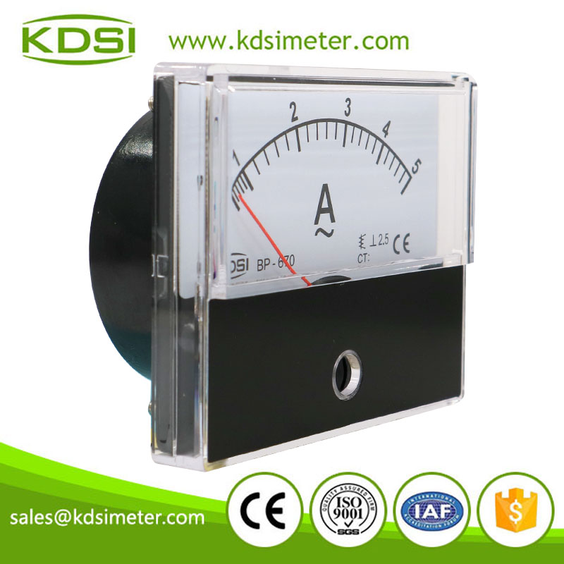 Safe to operate BP-670 AC5A analog panel ac ammeter galvanometer 