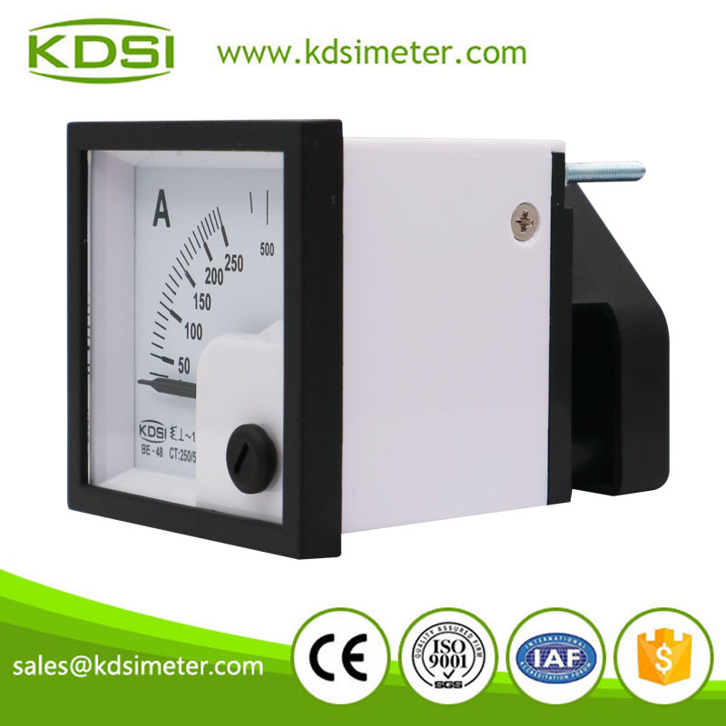 Classical BE-48 AC250/5A analog ac panel mini ammeter